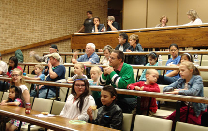 Children Learning about the stars at the University of Dallas 